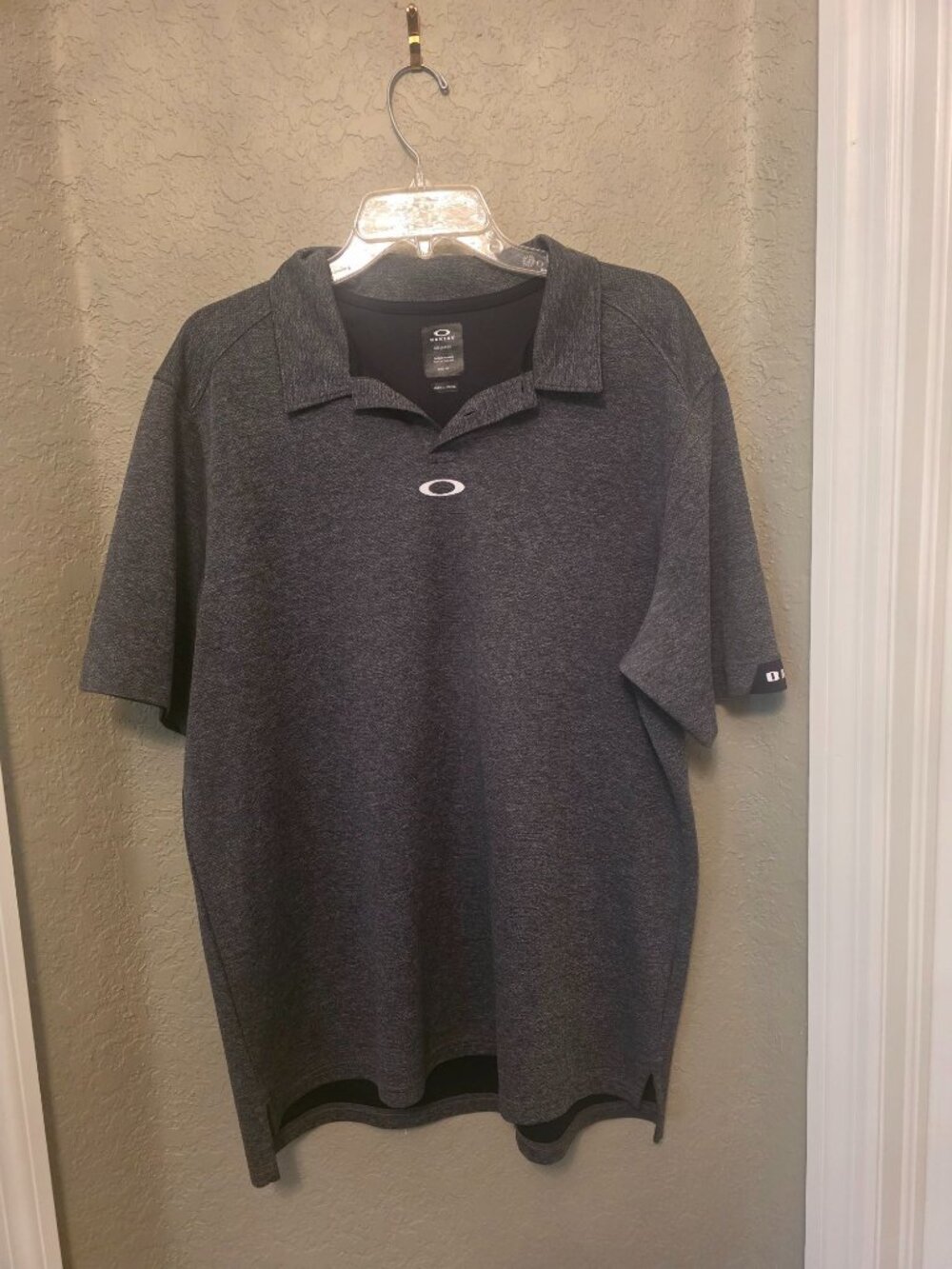 Oakley Men's Gray Performance Polo Golf Shirt size XL
